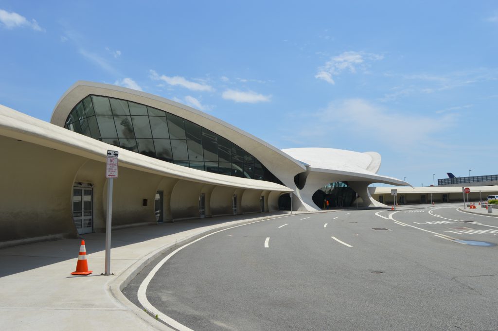 Scanning TWA Terminal at JFK International Airport