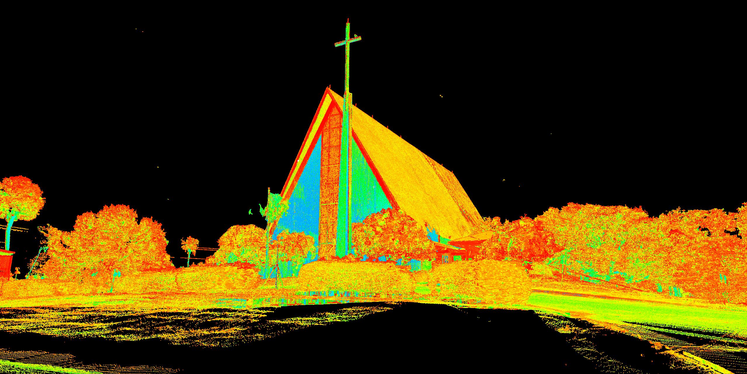 Exterior Intensity Scan of First United Methodist Church of Cocoa Beach