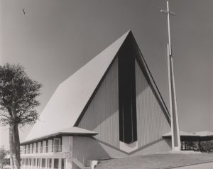 Historical image of the First United Methodist Church in Cocoa Beach