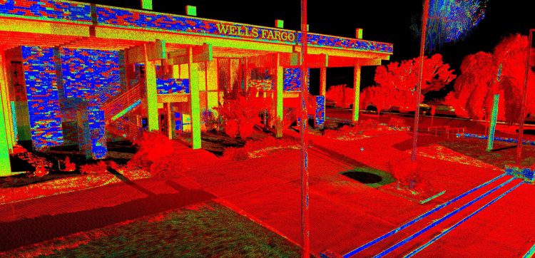 Intensity scan of the former Cape Canaveral National Bank
