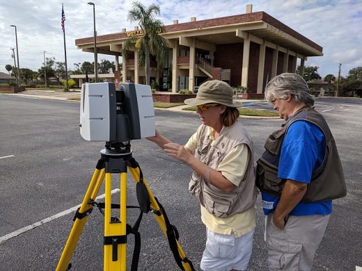 ChronoPoints team members Walters & Adams with Leica P40 scanner.