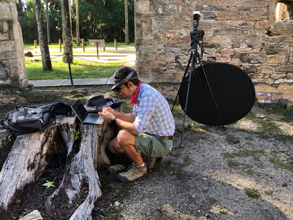 Dr. Kider preparing equipment