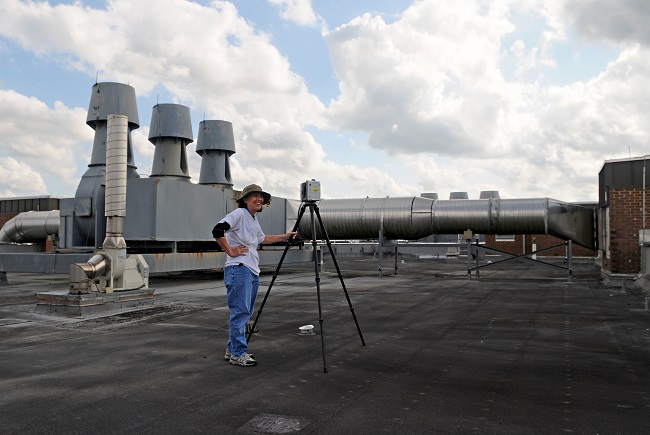 Scanning Biological Sciences Roof