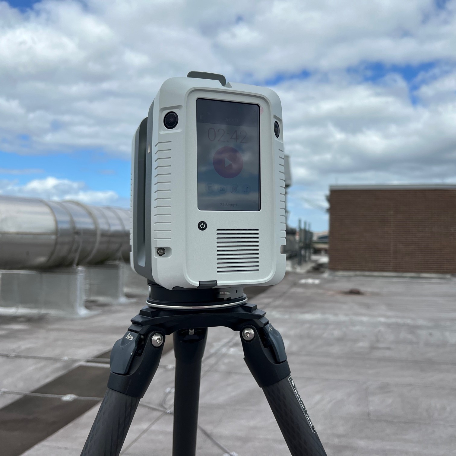 Leica RTC 360 on Research 1 Roof