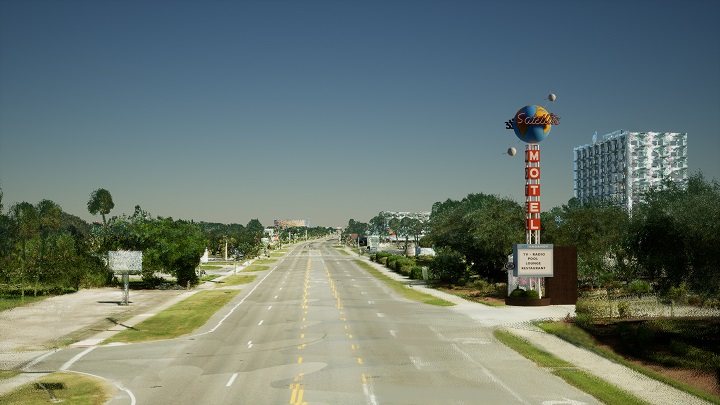 Satellite Motel Memory Marker Looking North on A1A