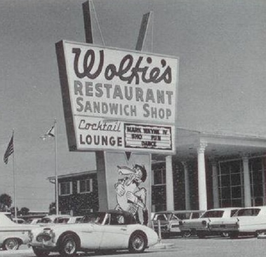 Full Wolfie's Sign - B/W