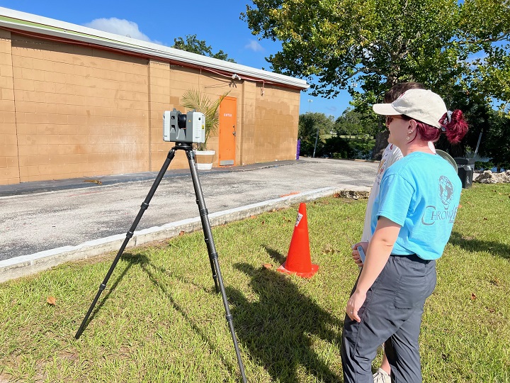 ChronoPoints team scanning Austin's