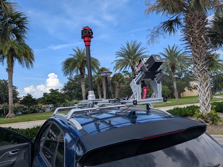 Ladybug 5 and Phoenix LiDAR ready for data capture.
